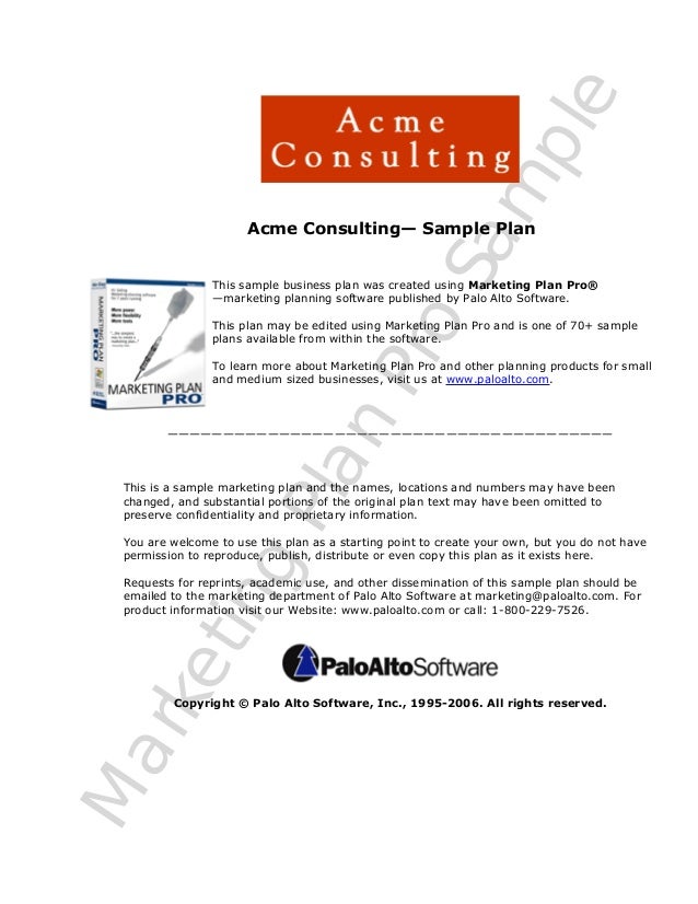 free sample business plan business plan template